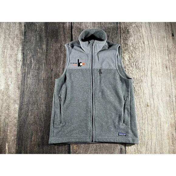 Patagonia Men’s Grey Better Sweater Full Zip Vest Large The Board Letter - Picture 1 of 11